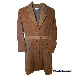 Vintage 70’s Brown Suede Custom Made Dress Jacket​​​​​​
